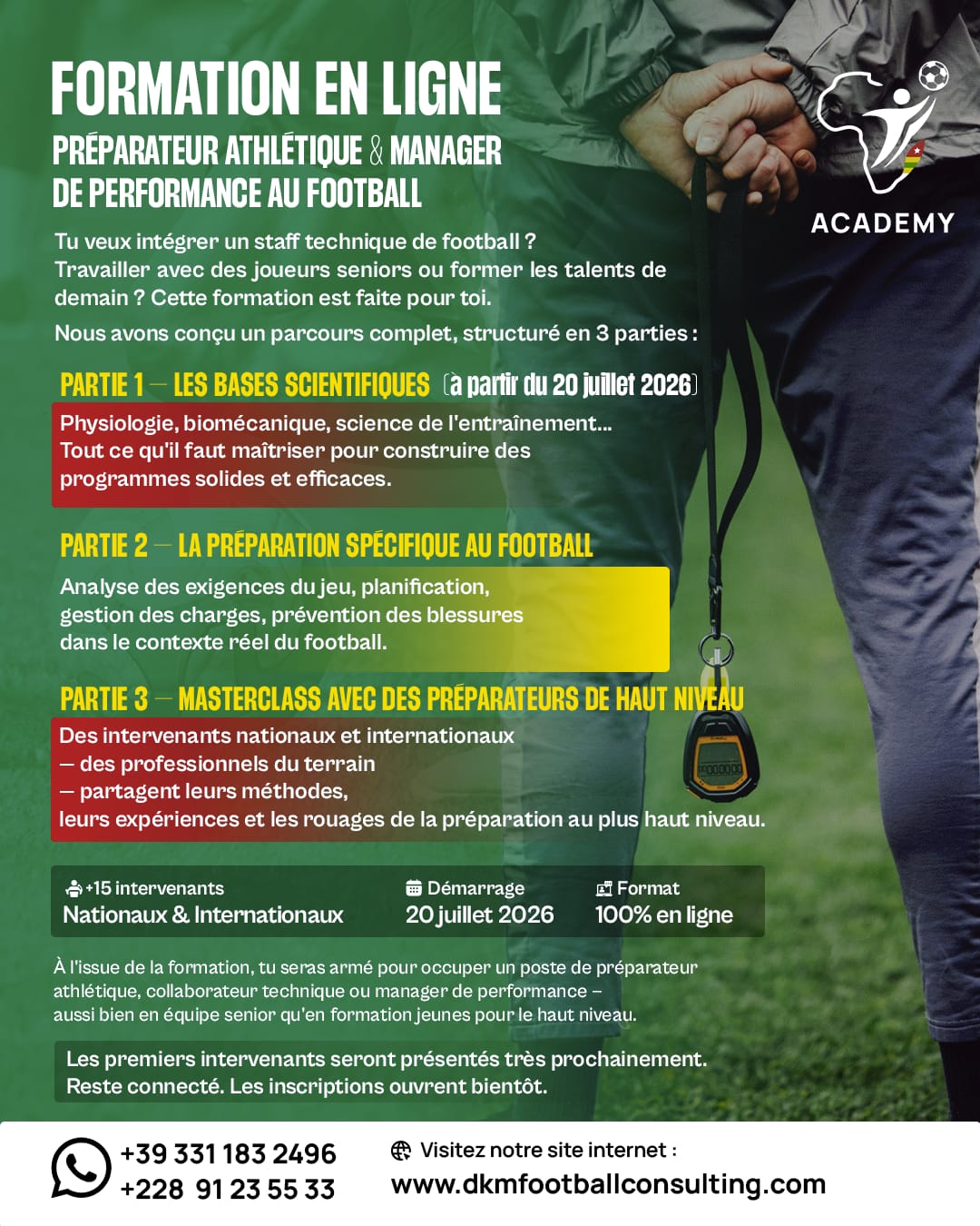 Opportunité de formation en ligne