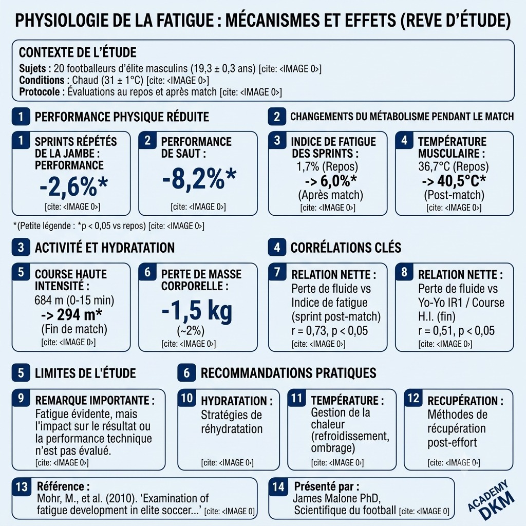 Comprendre l'impact de la chaleur sur la performance au football